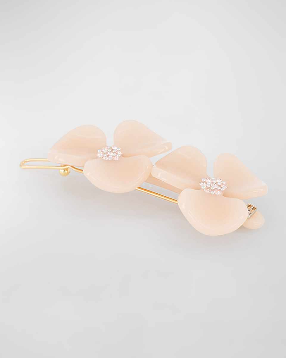 Crystal Flower Barrette
